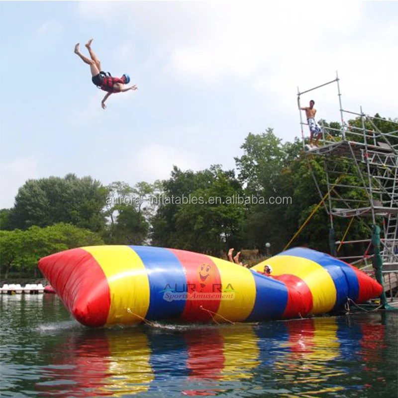 Inflatable Water Game Jump Water Blob Inflatable Jumping Pillow Tower