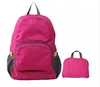 Simple design custom printed nylon bag women travel backpack foldable