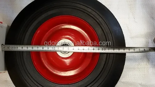 Qingdao manufacturer solid rubber wheel 10x2.5 inch