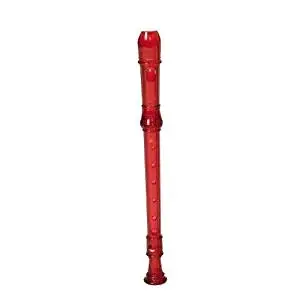 My First Recorder / Harmonica Pack -BPA FREE Red Translucent Recorder w/Yellow Hohner Harmonica