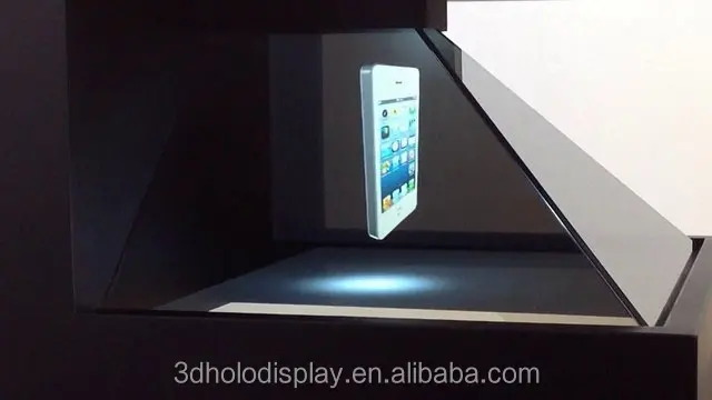 3 Sisi 3d Hologram  Iklan Display Showcase Untuk Pos Ritel 