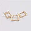 Nice polishing metal strap square buckle metal ring and bag flat buckle