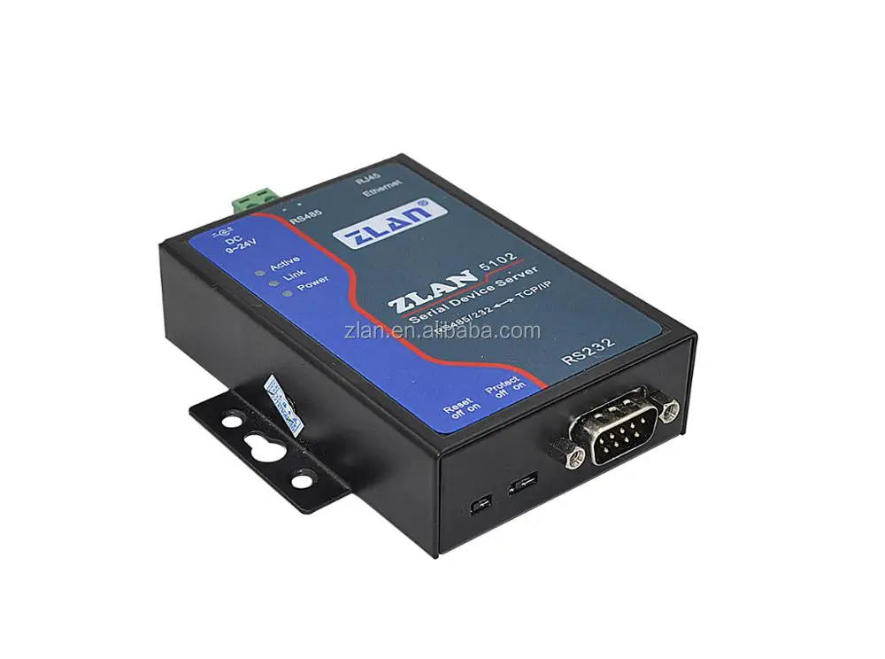 Zlan5102 Rs485 Rs232 To Ethernet Lan Converter Industrial High Stable ...