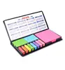 Custom sticky note in leather case, sticky notes box,Pvc leather cover sticky notes box