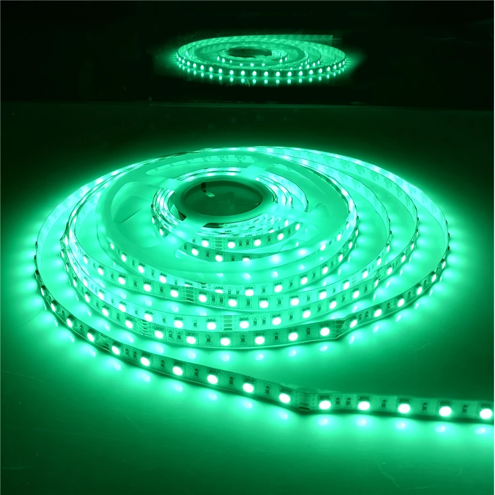 60led/m 12 Volt Rgb Blue Color 1000-1500mcd Smd 5050 Flexible Led Strip ...