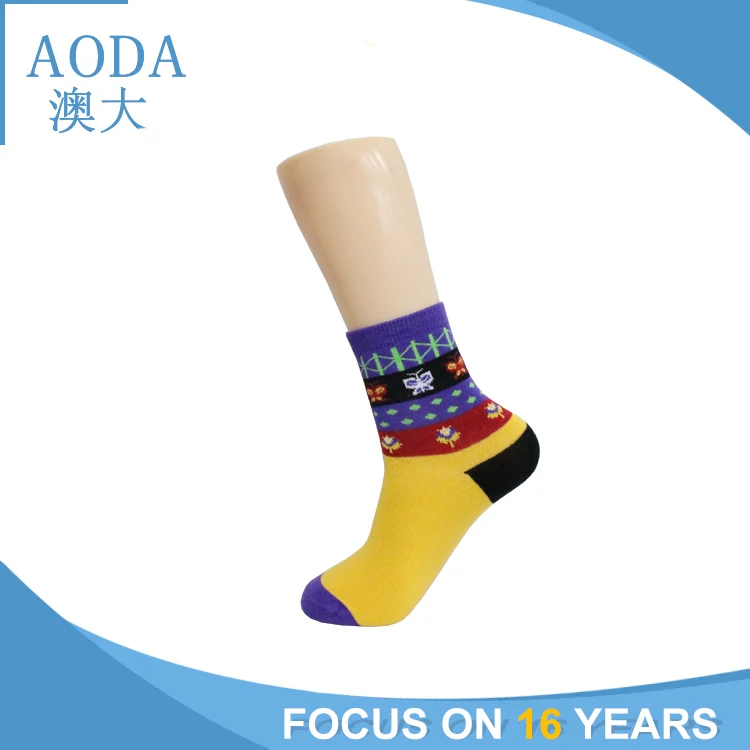 funny colorful fashion women cotton fashion socks
