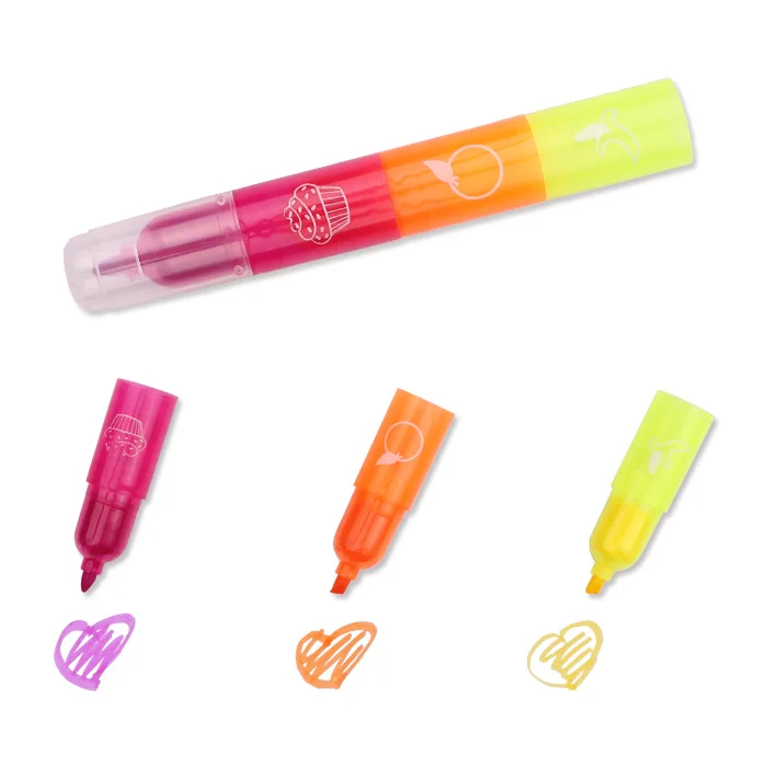 Interwell Slw12 3 In 1 Mini Scented Highlighter Pens Buy Highlighter