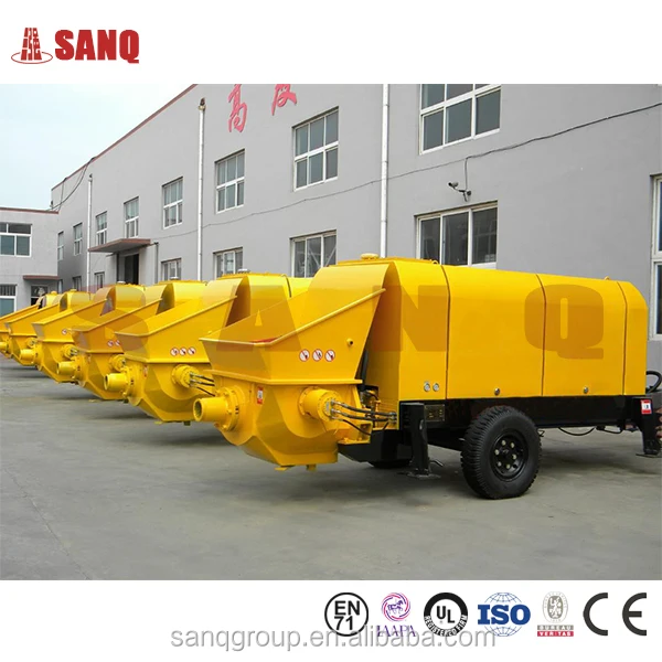 Enviromental friendly Trailer-mounted Concrete Pump Stationary Concrete Pump