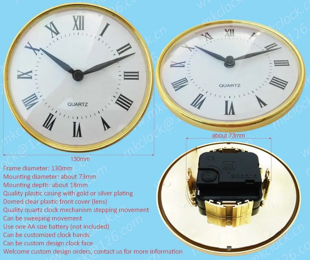Reloj De Cuarzo De 130mm De Diámetro Con Marco De Plástico Enchapado En Oro Y Tapa Lentes De Reloj De Plástico Aptos Para Decoración Para Muebles Para Reloj De Cuarzo De 130mm De Diámetro Con Marco De Plástico Enchapado En Oro Y Tapa Lentes De Reloj De Plástico Aptos Para Decoración Para Muebles Para