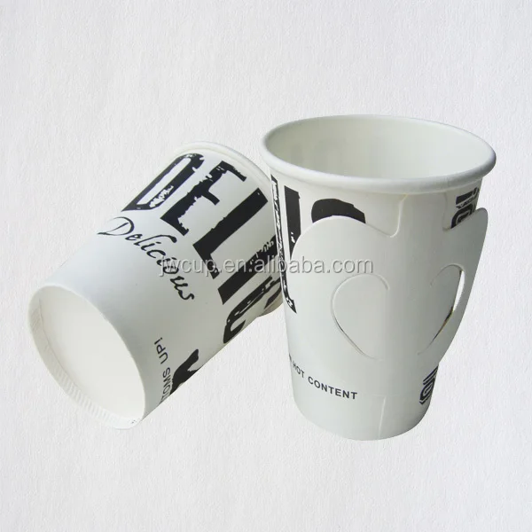 disposable paper cup with handle