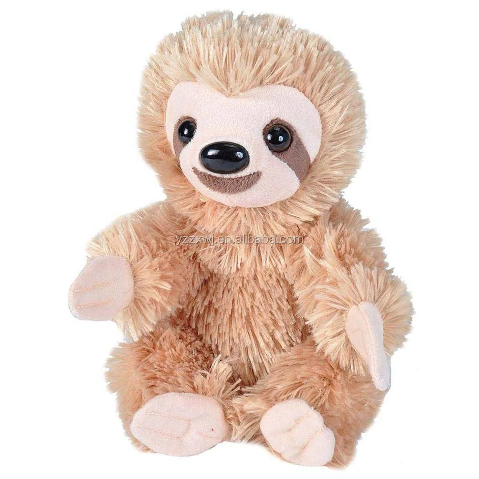 Free Sample Custom Cuddle Hanging Three Toed Sloth Stuffed Heated