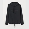 Low MOQ Pull Over Mens Light Weight Polyester Nylon Bottom Drawstring Chest Zipper Pocket Windbreaker Hoodies