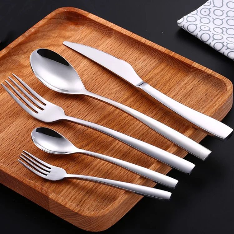 Western Style Cutlery Set 18/10 Stainless Steel Flatware Fork+knife ...