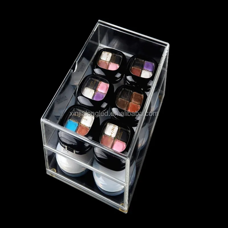Clear Lucite Makeup Pencil Display Organizer Acrylic Display For Eye