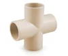 MZL China Supply Wholesale PVC Fittings 4 Way Tee four way elbow
