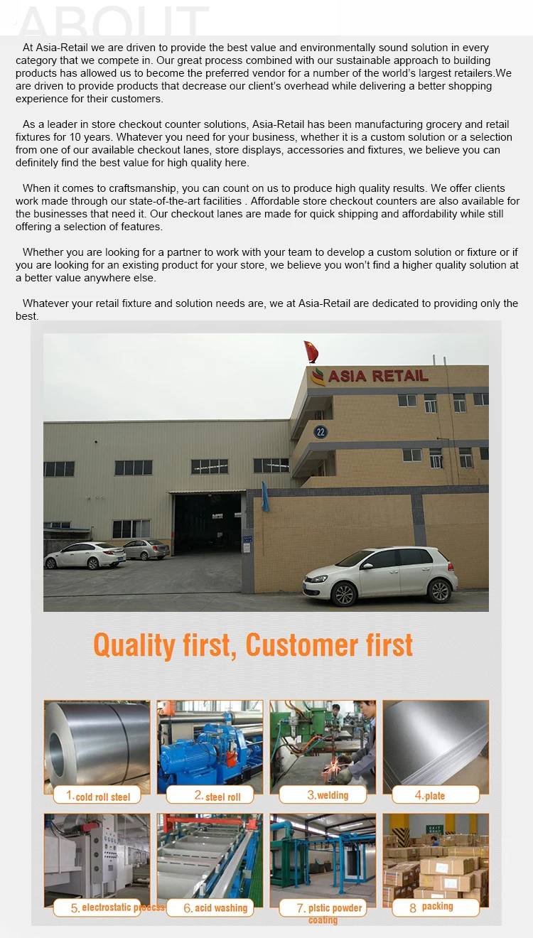 checkout counter with conveyor belt supplier