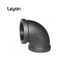 black metal gas pipe fittings eccentric reducer 90 degree elbow