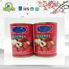 Syrup Preservation Process and Lichee Type canned lychee fruit in syrup