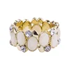 Factory Direct Sales Multi Colour Acrylic Stone Joint Statement Resin Bracelet Bangle