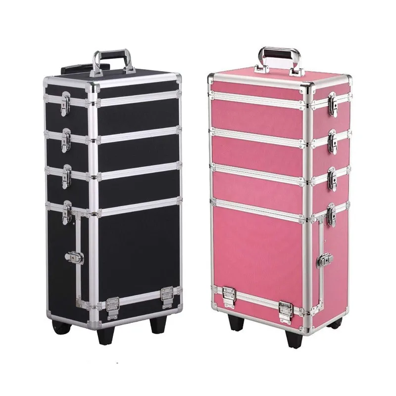 box suitcase on wheels