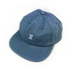 Custom logo embroidery unconstructed denim snapback cap elastic strap