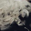 2-4cm white goose feather to make feather brush /jacket /dress