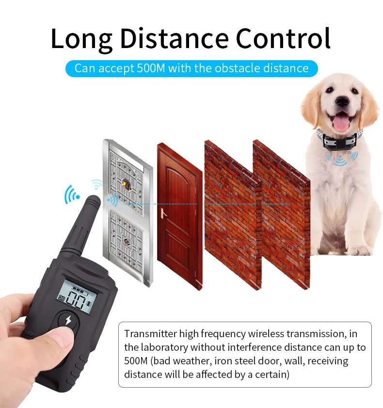 Amazon Remote Training Collar For Dogs Waterproof Vibration Shock Dog
