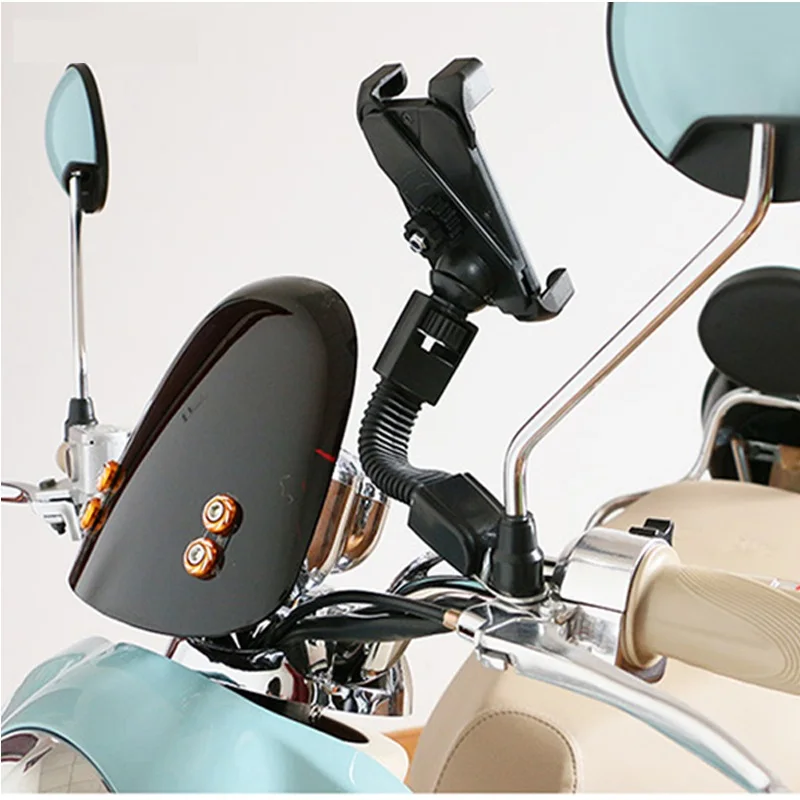 Mobile Phone Holder Clamp Mount Bicycle Mobile Phone Stand Rack Universal Electric Motor Mountain Bike Cycling