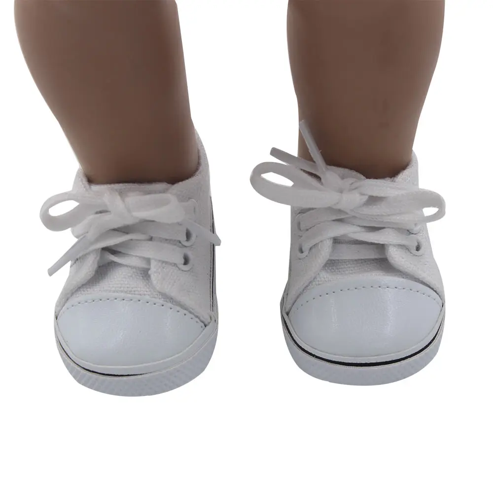 Doll Shoes Wholesale 18 Inch American Doll Sneakers Canvas Shoes Doll   HTB1O8CsXr1YBuNjSszhq6AUsFXaC 