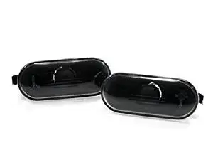 CPW (tm) CPW (tm) 99-05 VW GOLF JETTA MK4 / 97-04 PASSAT B5 B5.5 CLEAR BLACK SIDE MARKER LIGHTS