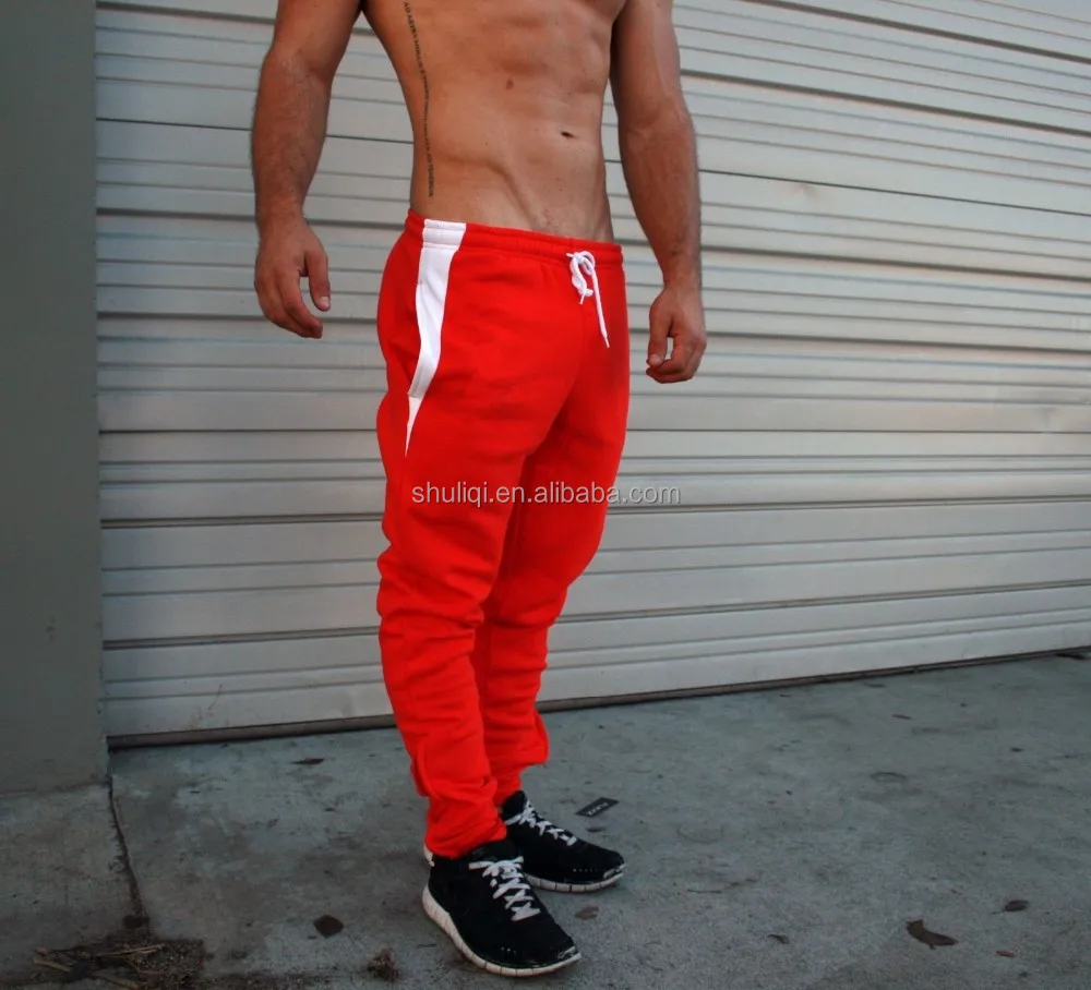 red jogger pants for mens