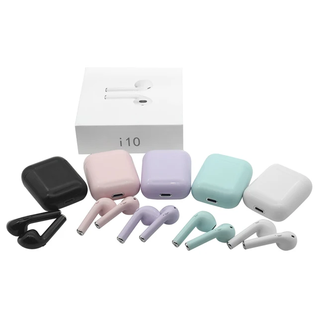 Top seller i10 tws earphone earbuds cheap price tws bluetooth 5.0 custom wireless headphones with charging case - ANKUX.COM