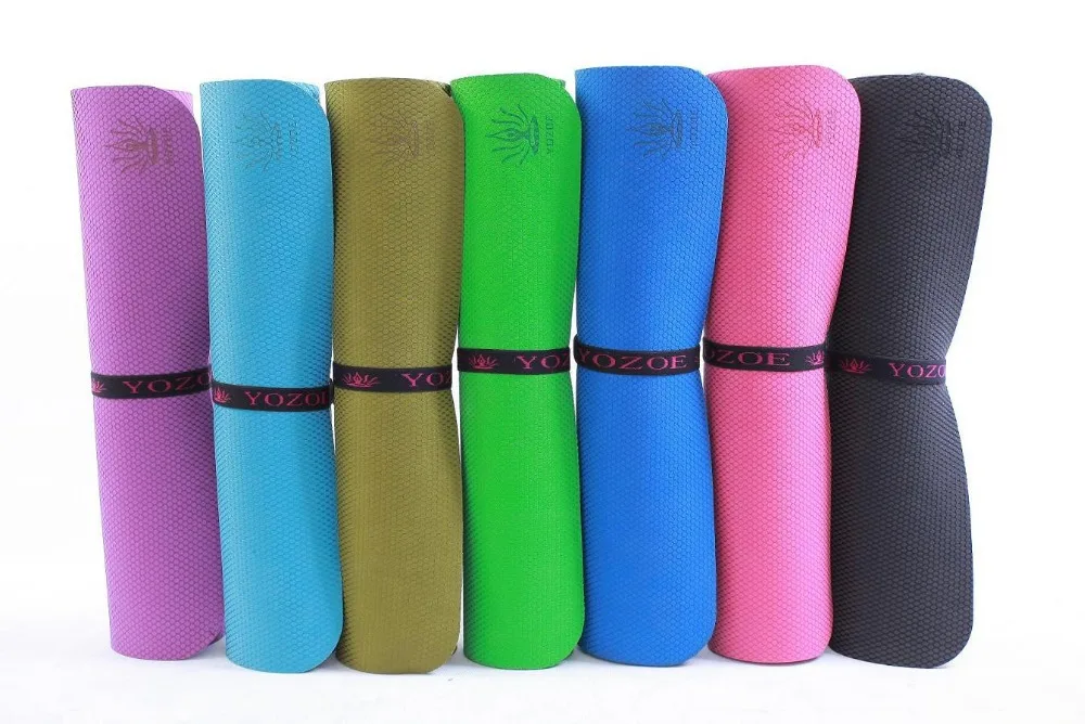 Rubber Yoga Mat/ Washable Yoga Mat as Fitness Equipment/Custom Made Yoga Mats Customized Design