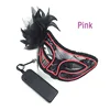 Colorful Novelty Lighting Blinking EL wire Masquerade Mask Classic Easter Day Costume LED Neon Mask By DC-3V Controller