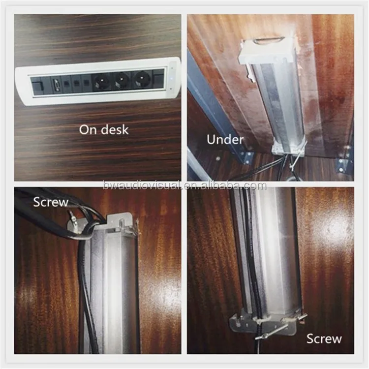 Automatic Multifunctional Furniture Desktop Power Outlets With 180