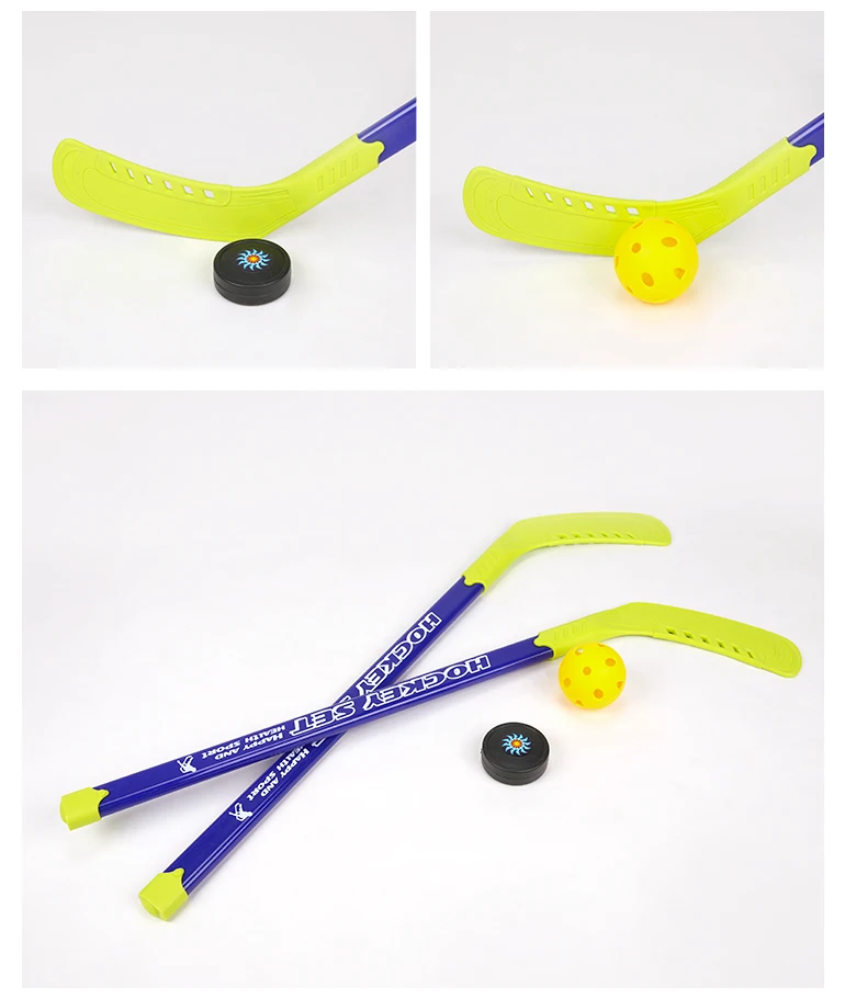 Mini Indoor Game Ice Plastic Hockey Stick For Kids With Paper Board 