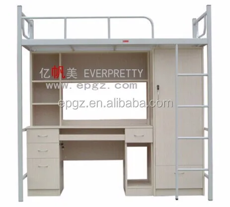 double deck bed with study table