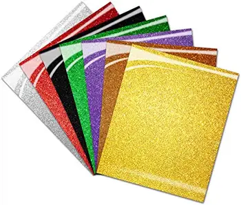 glitter heat transfer vinyl htv for t shirts12x10 inch