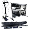 Aluminum Portable Backdrop Stands 8*8ft Step And Repeat Banner Stand Display System Telescopic Wall