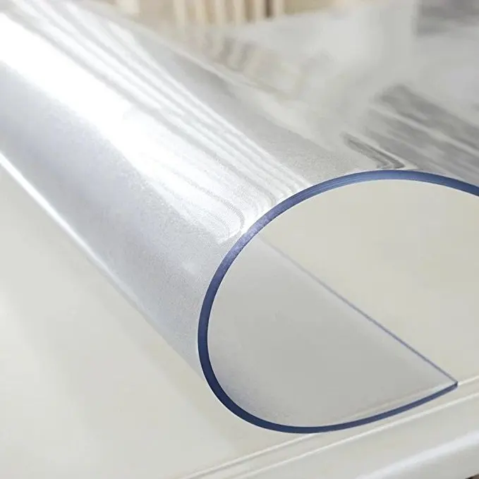 30 X 80 78 Clear Plastic Table Protector Thick Wipeable PVC Vinyl Tablecloth Furniture PVC Protective Desktop Liners Cover Waterproof Dining Tabletop
