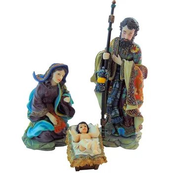 9 Inch Real Life Nativity Set Figurines Resin Christmas Crib Buy