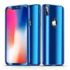 360 Degree Full Cover Tempered Electroplate Mirror Phone Case for iphone 6 6S Plus 7 8 plus X XR XS Max