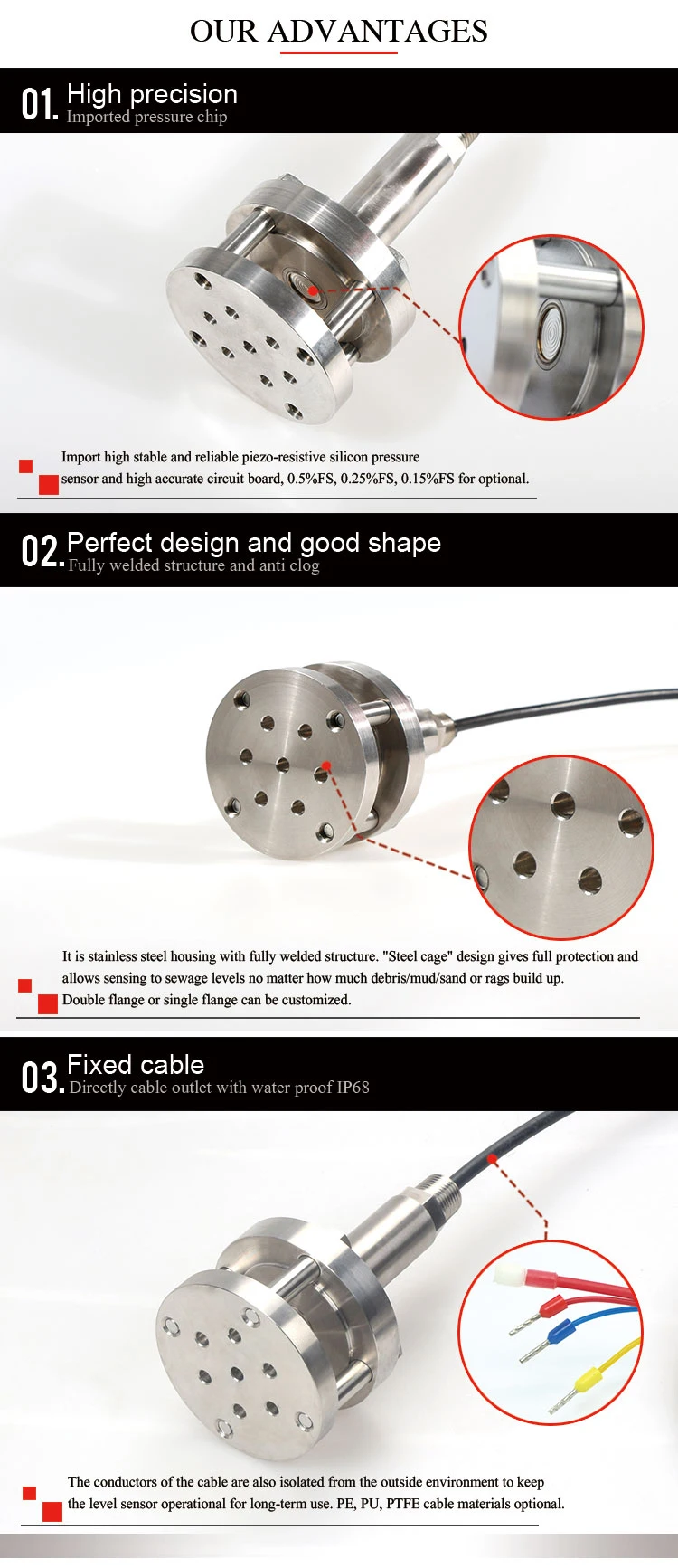 crude oil level sensor