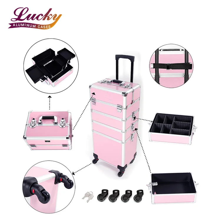 makeup studio rolling case