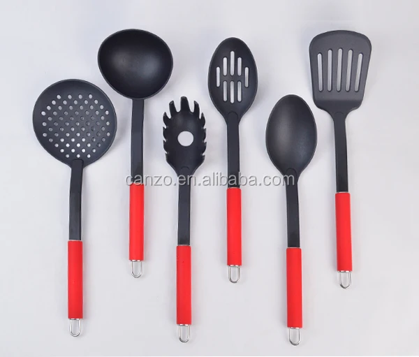 6 Piece Nilon Memasak Alat Set Dengan Stainless Steel Dan Tpr 6 Piece Nilon Memasak Alat Set Dengan Stainless Steel Dan Tpr Lukisan Dari