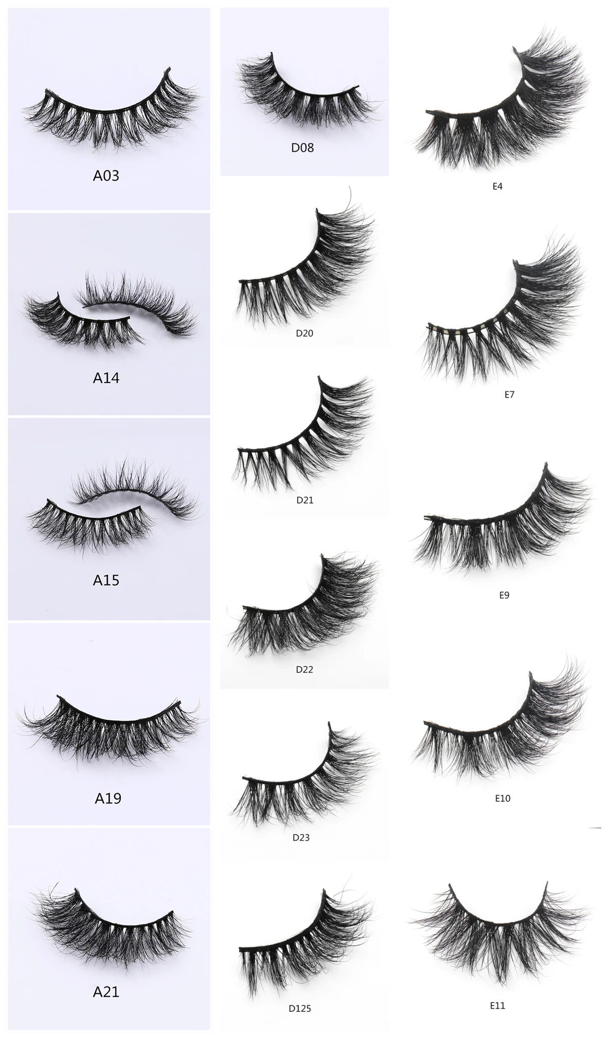 3d & 6d Mink Fur False Eyelashes 100 Natural Soft Curl Mink Hair Handmade Luxury Fashion Mink