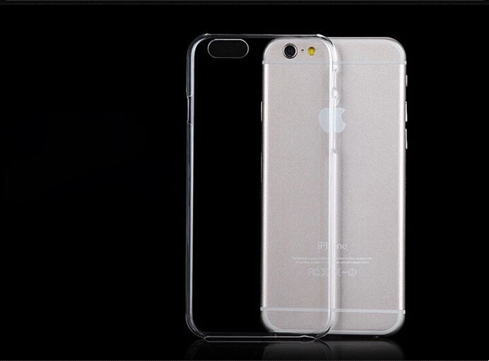 Transparent clear pc case for iphone 6s hard back cover case