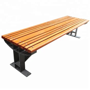 6 Feet Long Outdoor Solid Wood Material Backless Bench ...