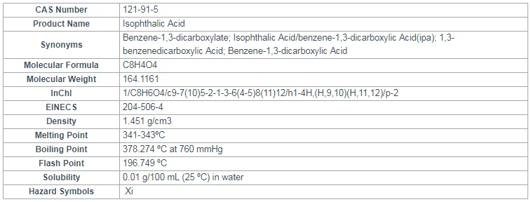 Fast delivery manufacturer price Purified Isophthalic Acid / PIA / polyester