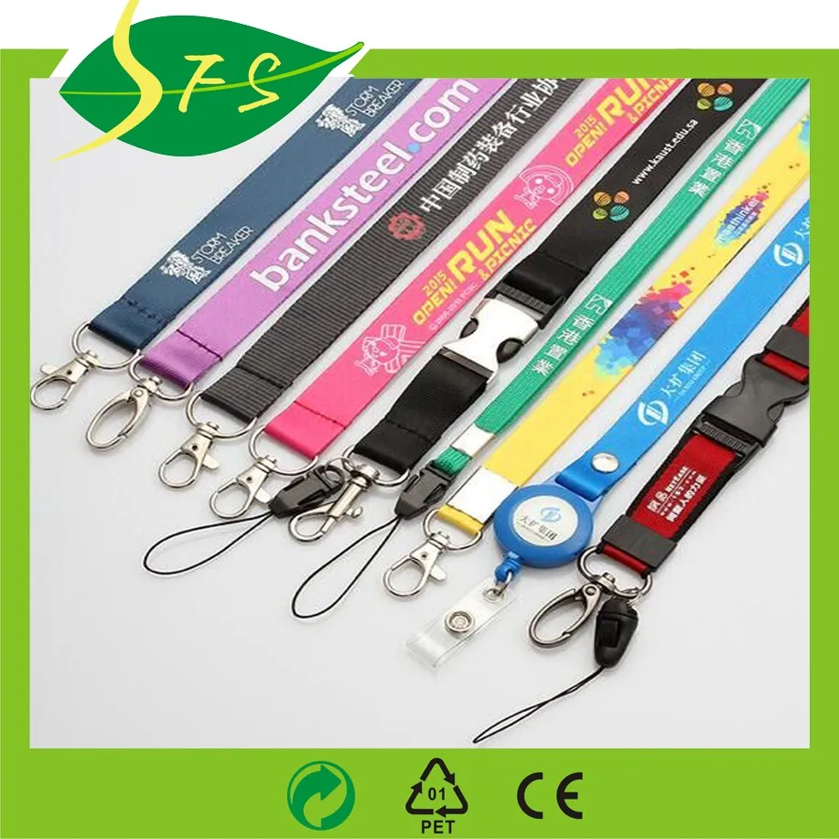 20mm Wide Flat Polyester Keychain Lanyard With Custom Logo - Buy ...